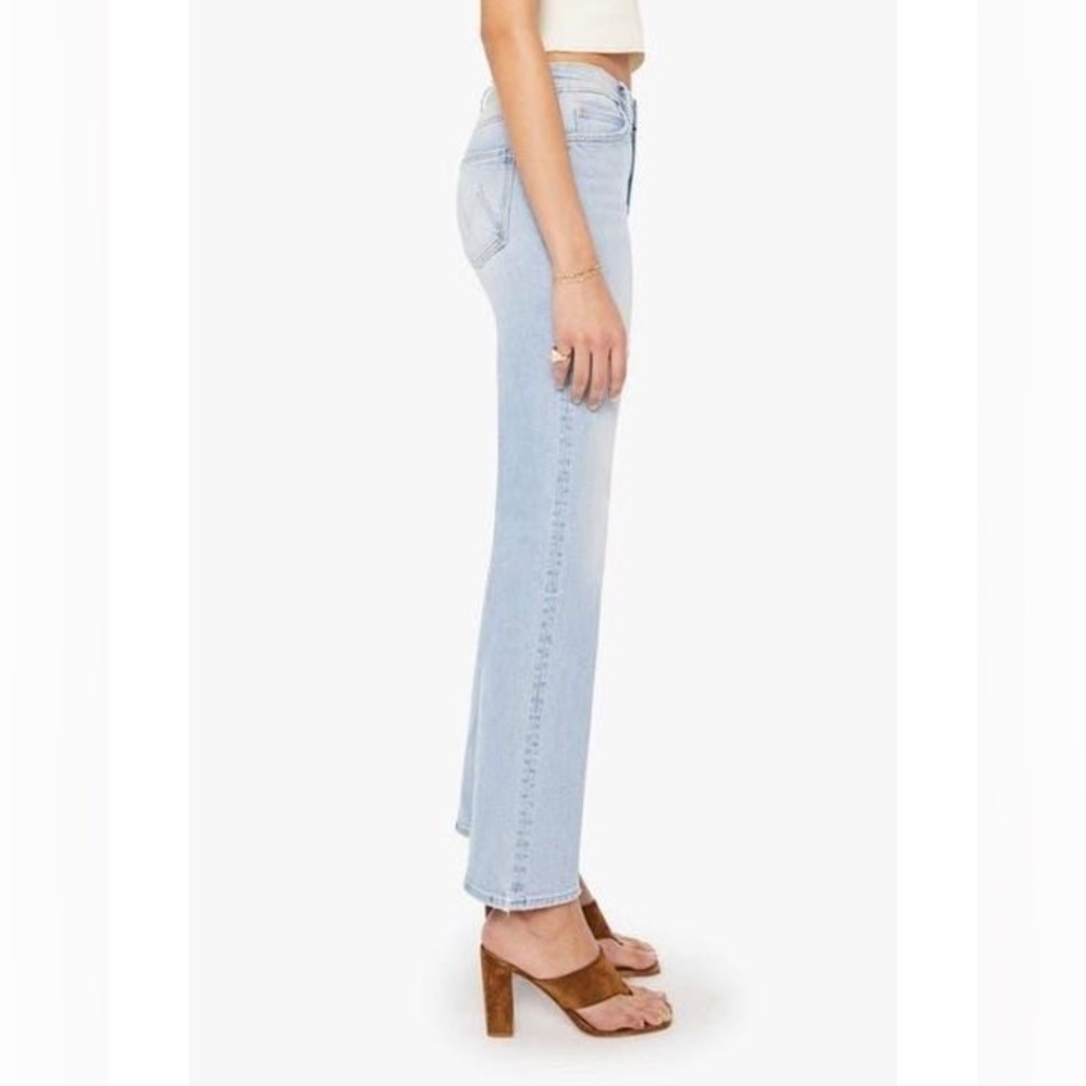 MOTHER Women's Straight Leg Jeans in Light Blue - Picture 4 of 16